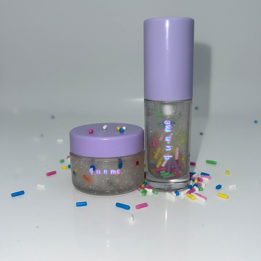 Cupcake Sprinkles Lip Oil & Lip Scrub Duo